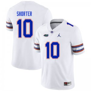 Men's Florida Gators #10 Justin Shorter NCAA Nike White Authentic Stitched College Football Jersey IHW2062QW